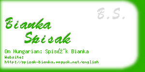 bianka spisak business card